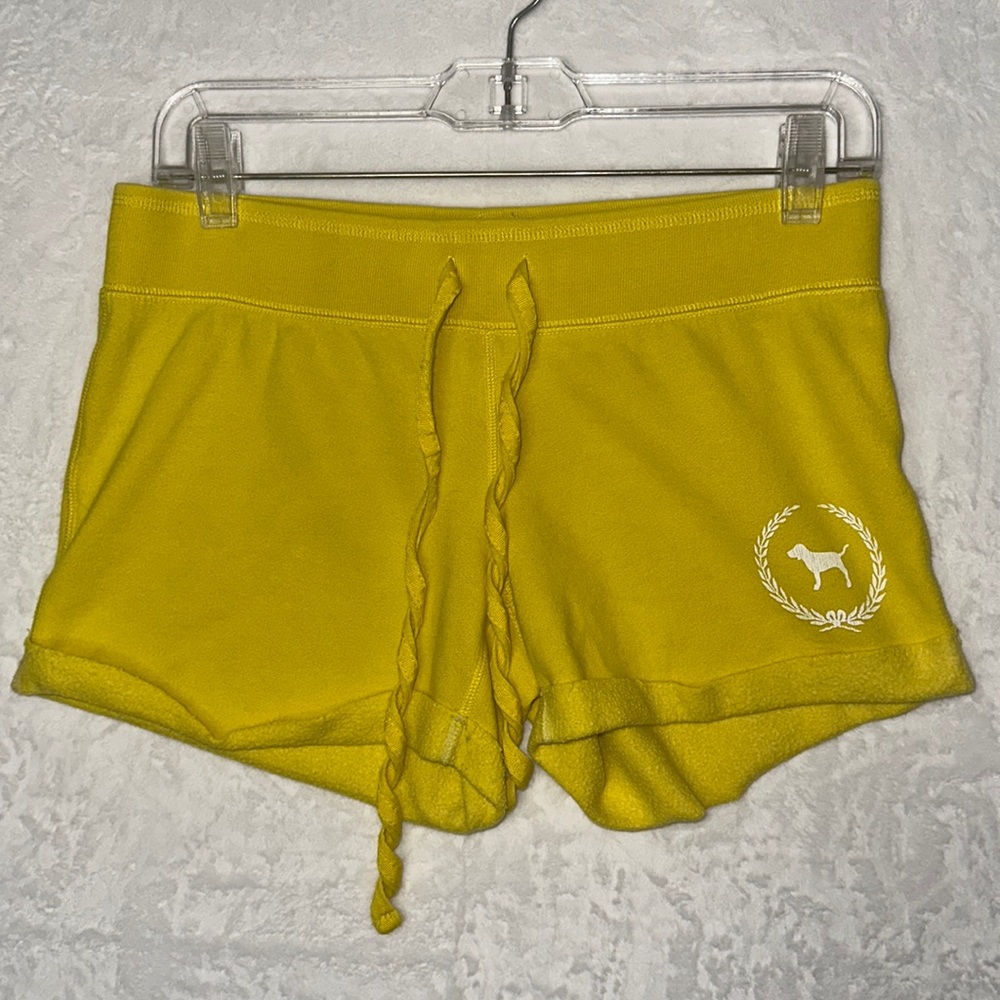 PINK Victoria's Secret Yellow Athletic Shorts